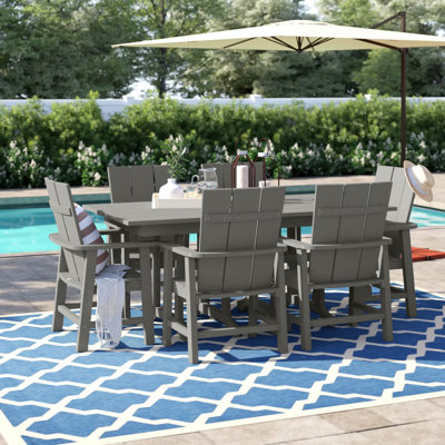 POLYWOOD x Sol 72 7-Piece Modern Dining Set