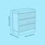 Commode 3 tiroirs avec plateau à langer Graco Teddi-98715509
