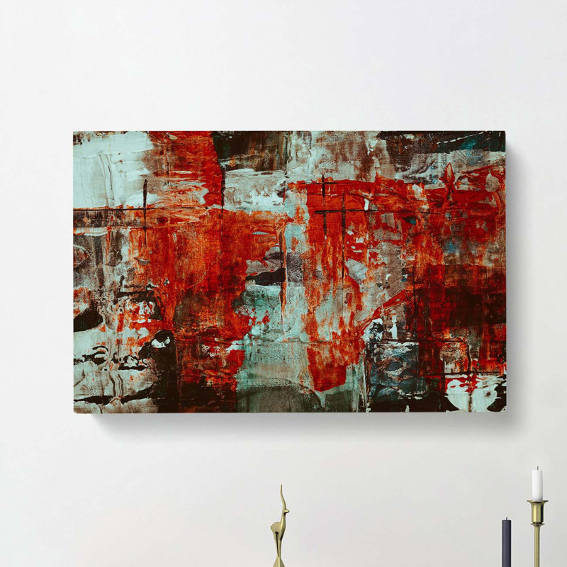 Abstract Art Painting Vol.234 by S.Johnson - Wrapped Canvas Painting, 60cm H x 91cm W x 3cm D