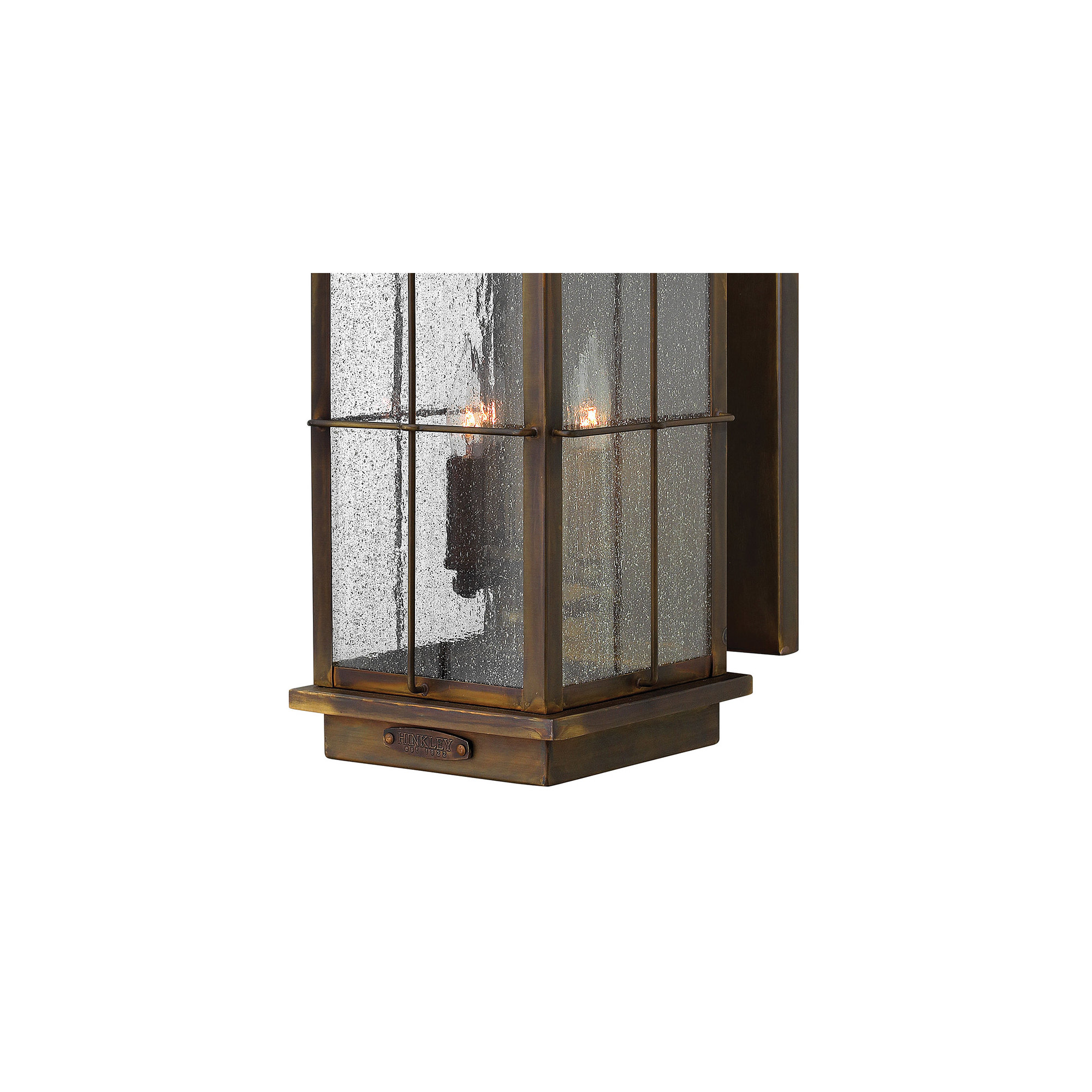 Bingham 3-Light Outdoor Wall Lantern, No Bulb, Sienna