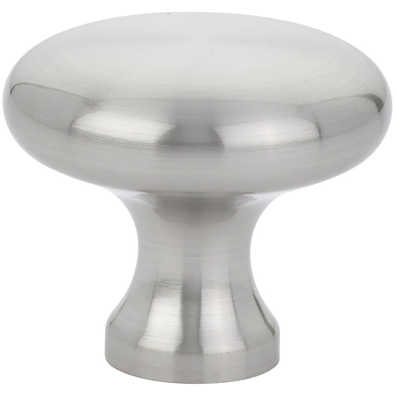 Providence Mushroom Knob, Satin Nickel, 1 3/4"