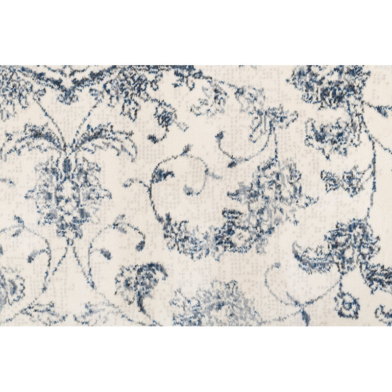 Attell Floral Indoor Rug, Oval 6'7" x 9'6"