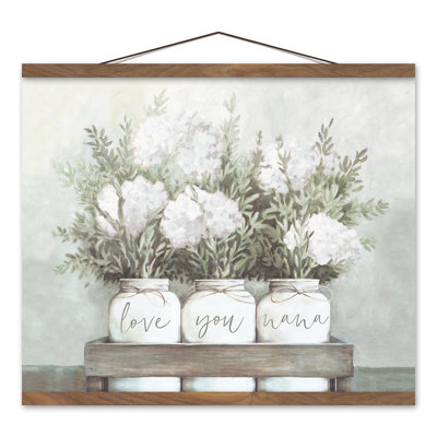 Nana Mason Jars, reproduction suspendue sur toile