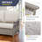 Anferney 79" Wide Patio Wicker Outdoor Sofa with Cushions with Cushions-97828443-118613188