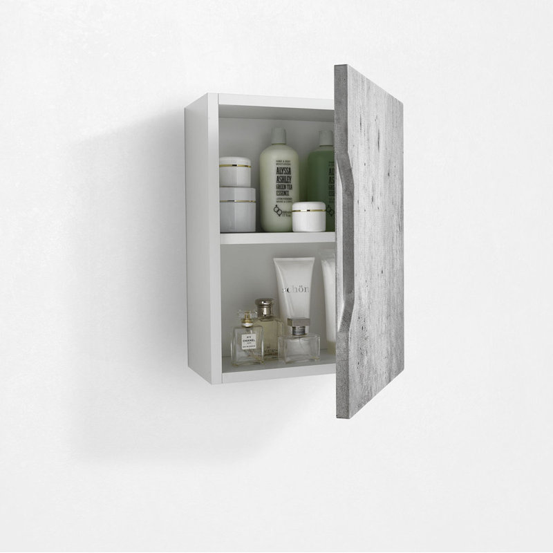Knapen Bathroom Cabinet, Cement