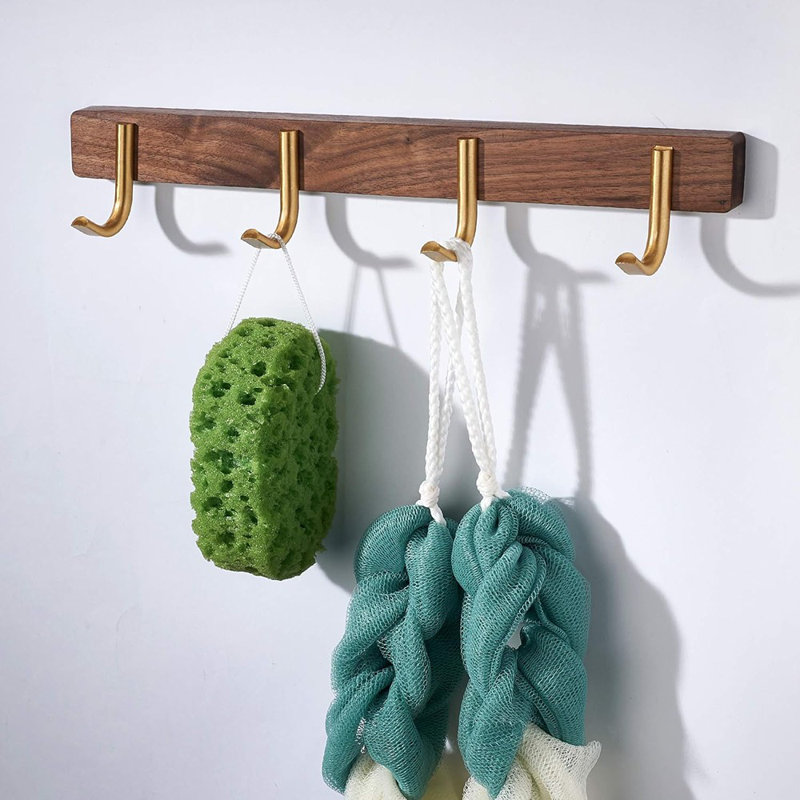 Wall Mounted Coat Rack,Multi Hook Hangers,Entryway Han...