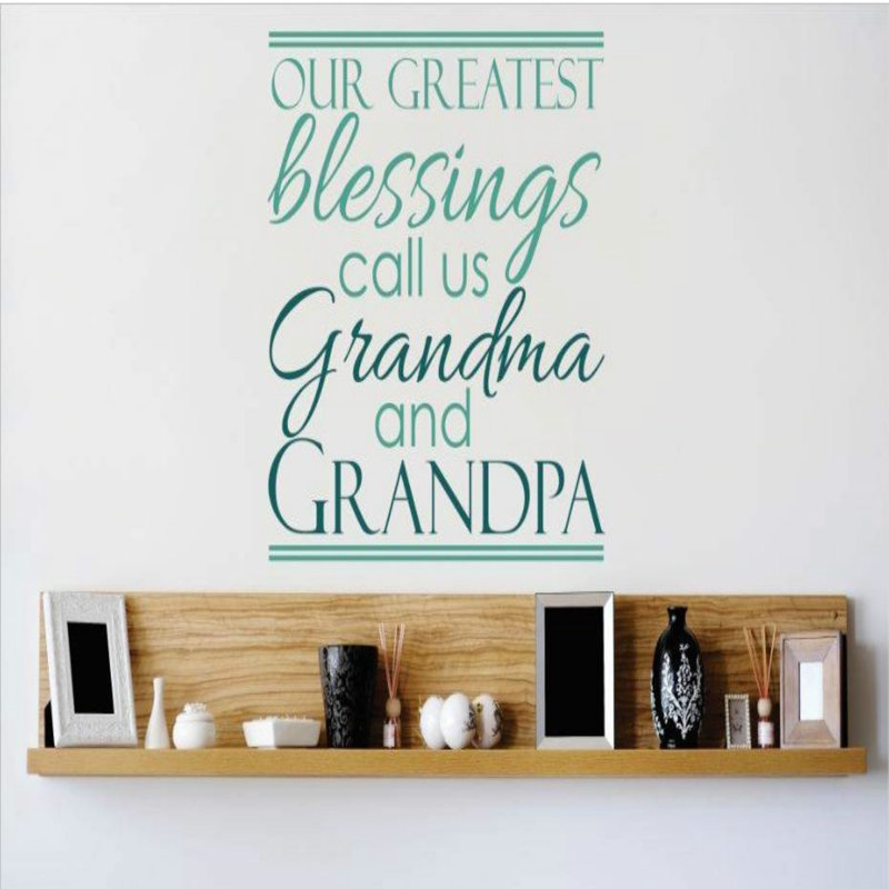 Text & Numbers Wall Decal, 20" H x 20" W x 0.16" D, Teal