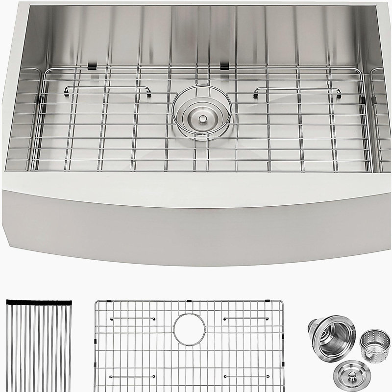 Évier de cuisine 33 - 33 po en acier inoxydable