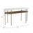 Console Table White & Brass