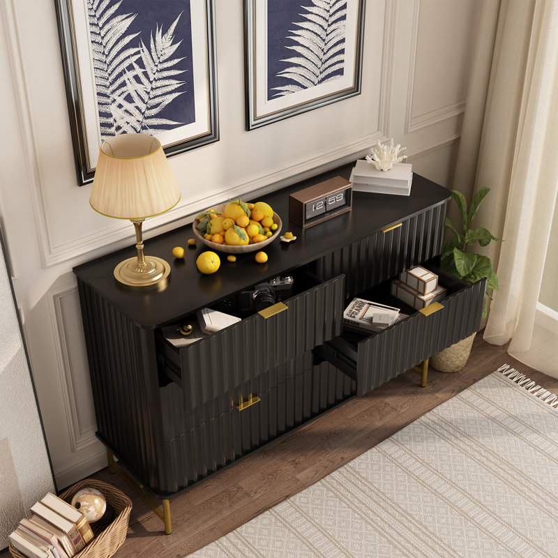 Barberton 6 - Drawer Accent Chest, Black