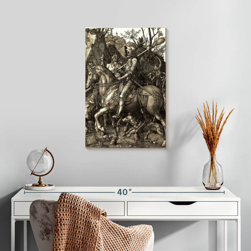 Mehar Knight Death And The Devil, 24" H x 16" W