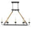 Lustre géométrique de style bougie à 8 lumières Dey