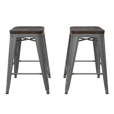 Counter Stool with Metal Frame
