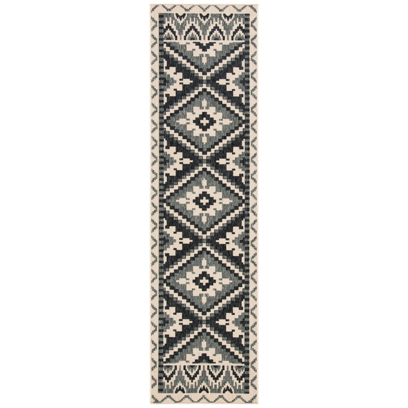 Tapis d'intérieur / extérieur Northpoint Veranda Performance Southwestern, Tapis de couloir 2 pi 3 po x 10 pi
