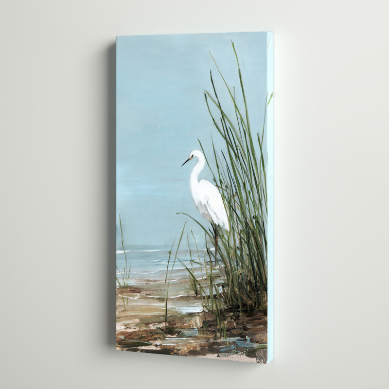Aigrette blanche - impression sur toile tendue