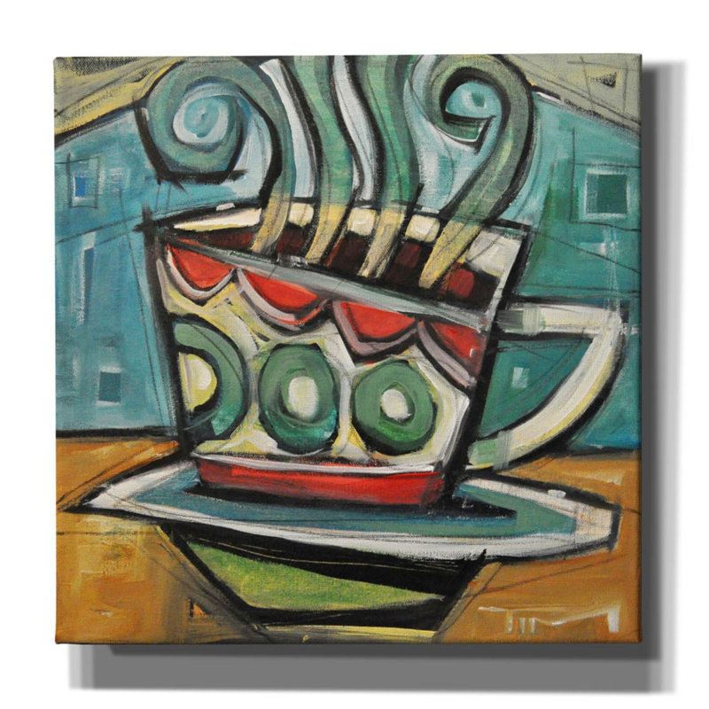 " Coffee Cup 2 " Print, 26" H x 26" W x 1.5" D