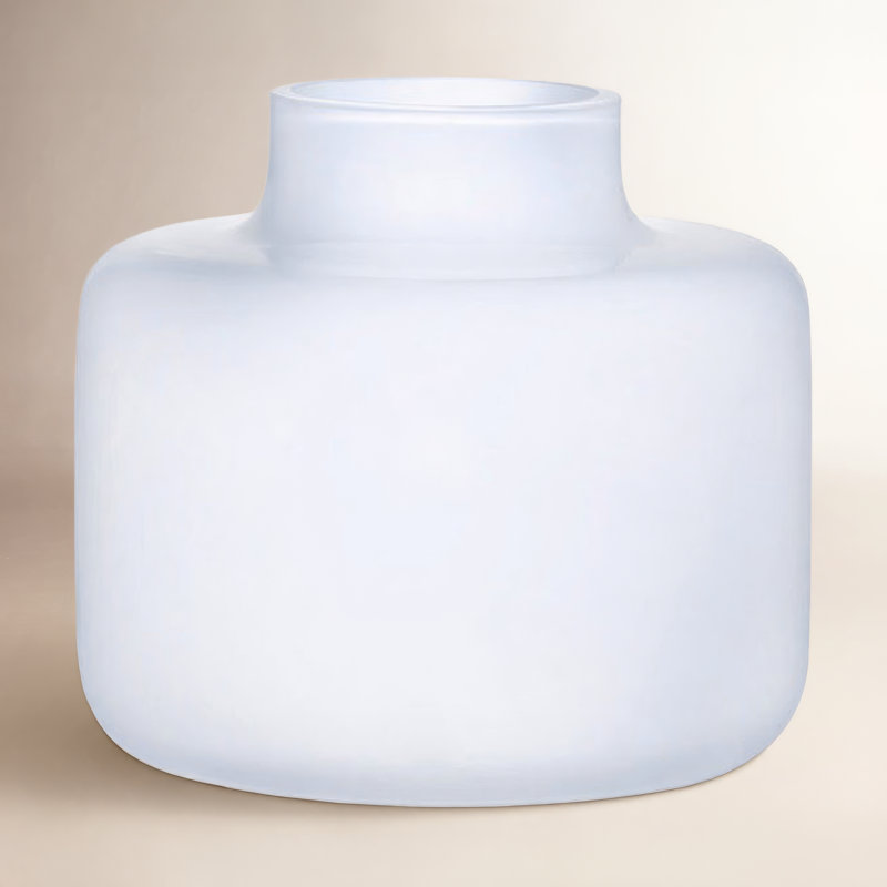 Mini vase en cristal Magnolia, Blanc opale