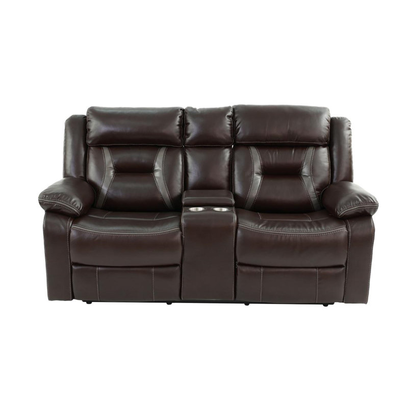 Causeuse Obrian, Marron foncé