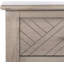Console à 2 tiroirs avec motif sculpté à chevrons et tablette ouverte