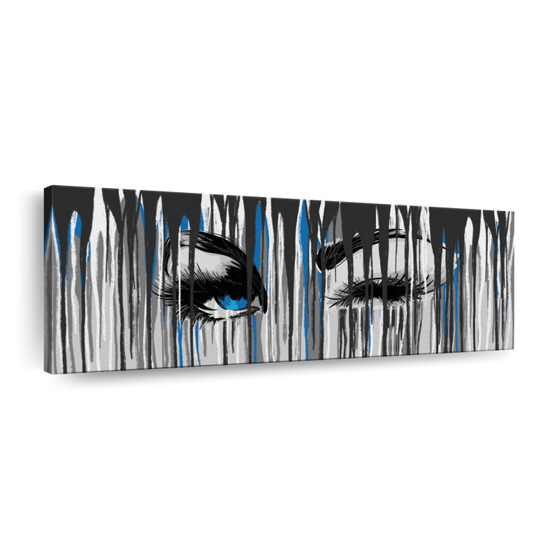«Eye Wink Paint Drip», reproduction sur toile tendue, H 10 po x l 30 po x P 1,25 po