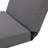Dorgen Outdoor Acacia Wood Chaise Lounge With Adjustable Backrest & Triple-Fold Cushion