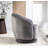 Milvo Velvet Swivel Barrel Chair-1796582769