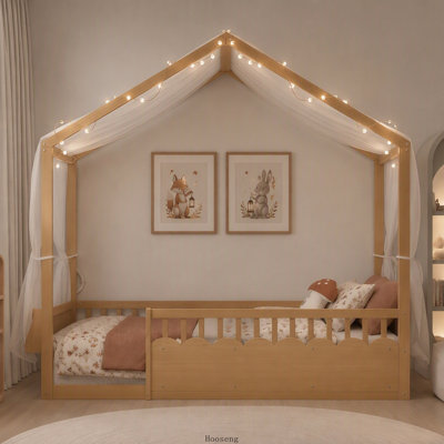 Lit double sur pied Montessori