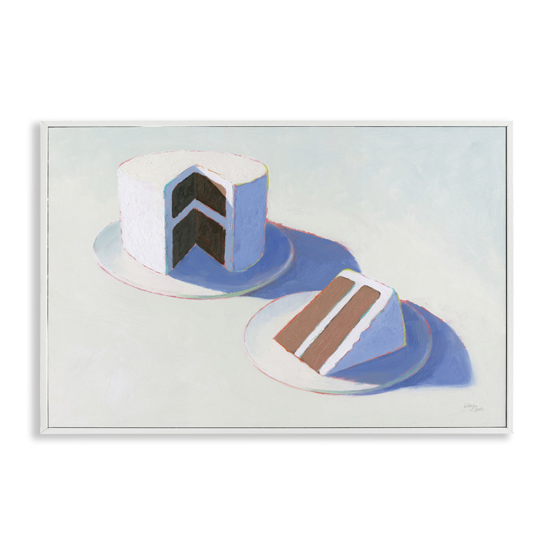 «Layer Cake Dessert», estampe numérique par Wellington Studio, Giclée encadrée blanc bord de mer, H 20 po x l 30 po