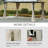 10' X 10' Universal Gazebo Sidewall Set With Panels, Hooks And C-Rings Included For Pergolas And Cabanas