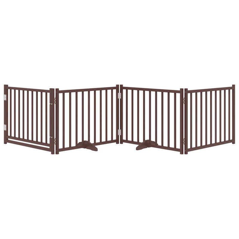 Talala Solid Wood Dog House Door, Brown, 60cm H x 320cm W x 2cm D
