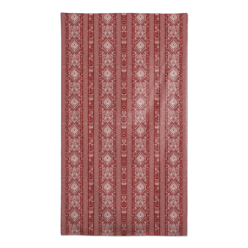 Nappe géométrique, Rouge