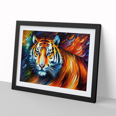 Tiger Painting Vol.3 Abstract - Single Picture Frame Print