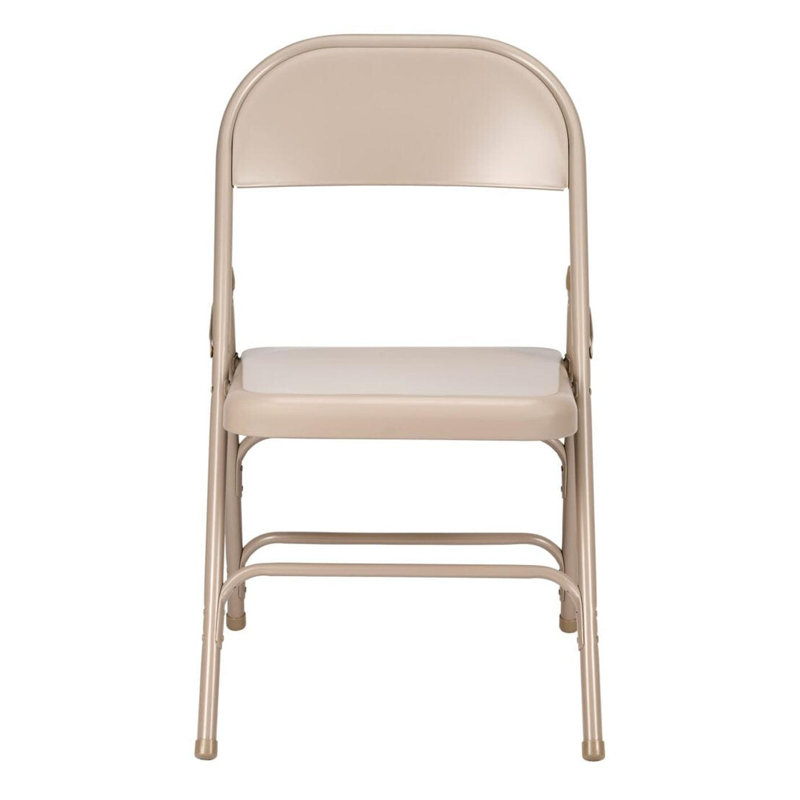 Metal Folding Chair - by Chivari, Beige