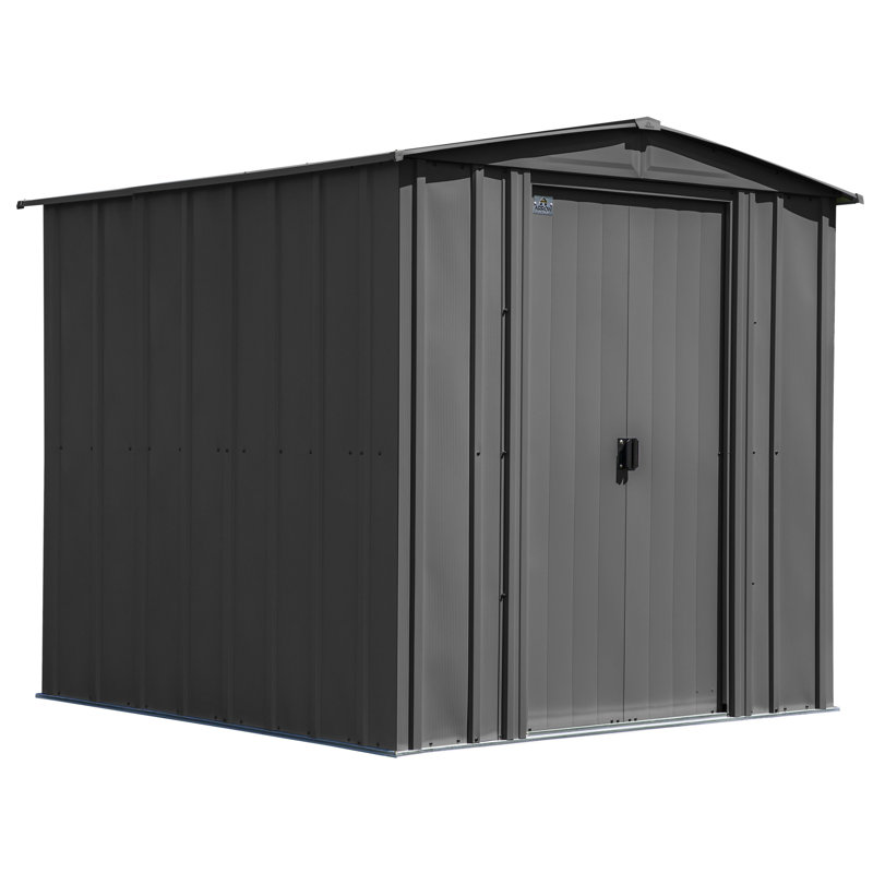 6 ft. x 7 ft. Charcoal Steel Vertical Storage Shed
