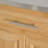 Indoor Compact Bamboo Rolling Kitchen Cart with Stainless Steel Top – Mobile Storage Island with Drawer & Cabinet for Small Spaces