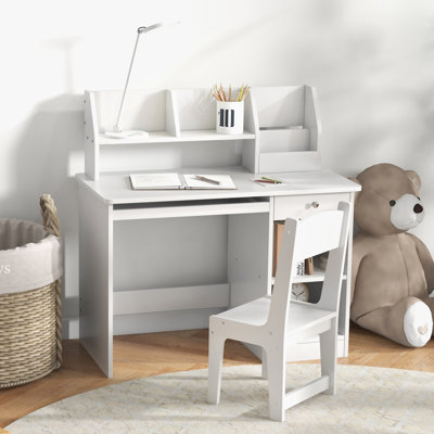 Hanshu 35.5'' Writing Desk Chair Set