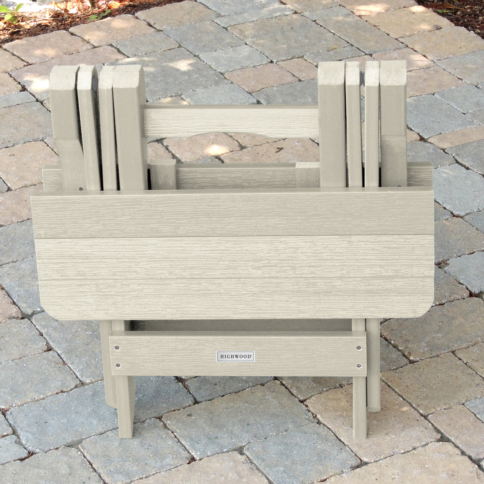 Prattsville Adirondack Side Table, Whitewash