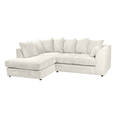 Moana 3 Seater Corduroy Corner Sofa 
