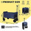 Convertible Foldable Utility Trolley With Bench Seat And Dog Leash