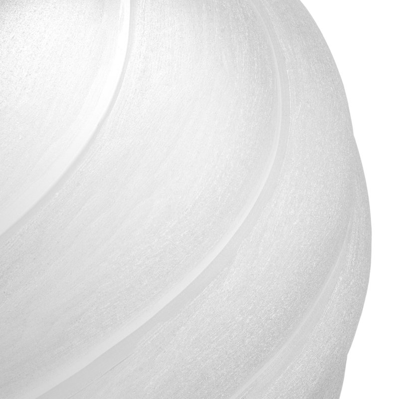 Vase Sicilia, Overall height- 12.2", Frosted White