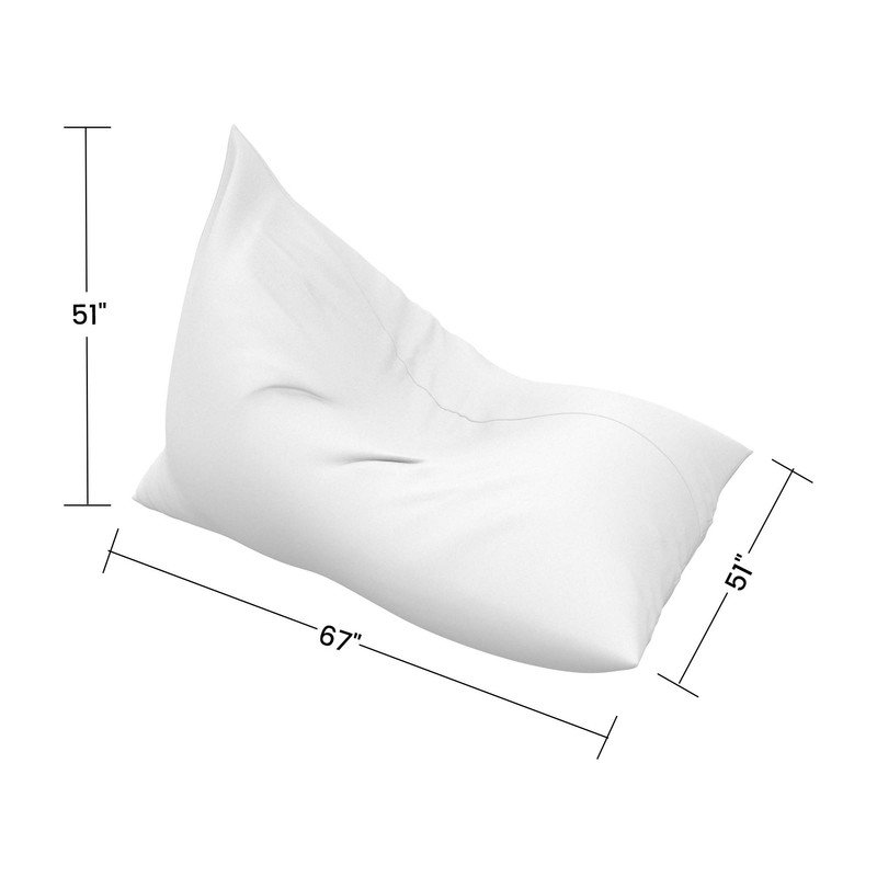 Sunbrella Bean Bag Lounger Cover (Bag Only), 129.5cm H x 129.5cm W x 170.2cm D, Canvas Jockey Red Sunbrella®