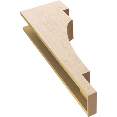 Bois de cèdre méditerranéen, grain de bois TimberThane Corbel, brun clair apprêté