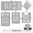 Absorbent Bath Rug Bathroom Mat(Set of 5)-1180213973