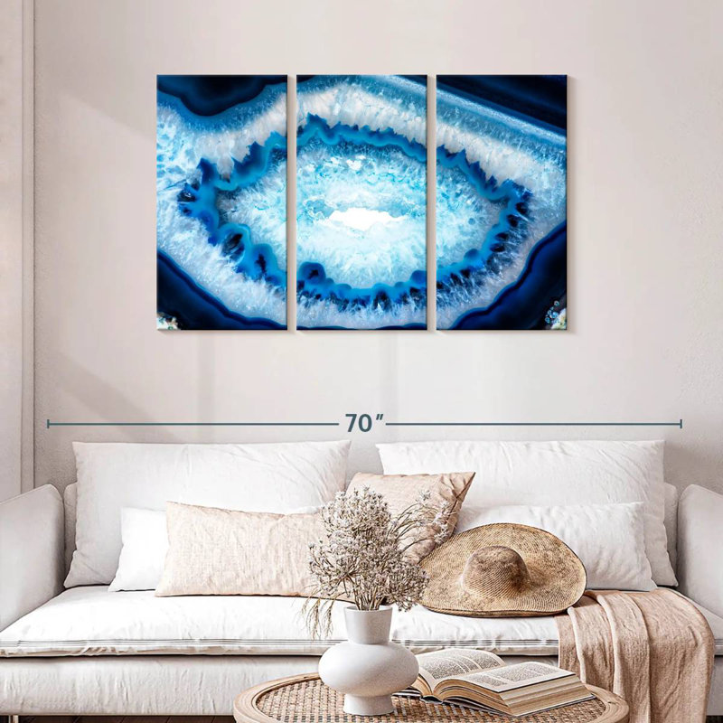 Agate bleue Alvord, H 28 po x l 45 po