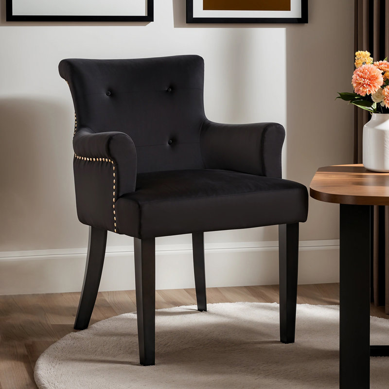 Durrant Upholstered Armchair, Black