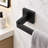 4-Piece Bathroom Hardware Set, Matte Black Stainless Steel, Wall Mounted