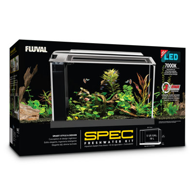 Aquarium Fluval Spec V, 5 gallons, blanc