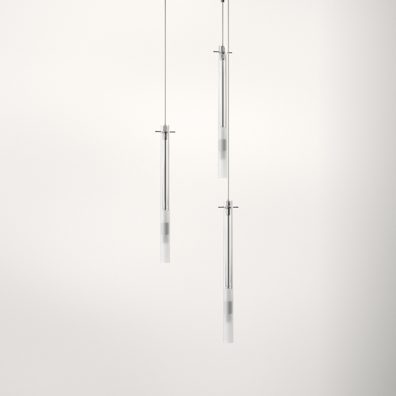 Sapan 3 Light Glass Dimmable Pendant