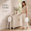 Upholstered Counter Stool with Metal Frame-1948068319