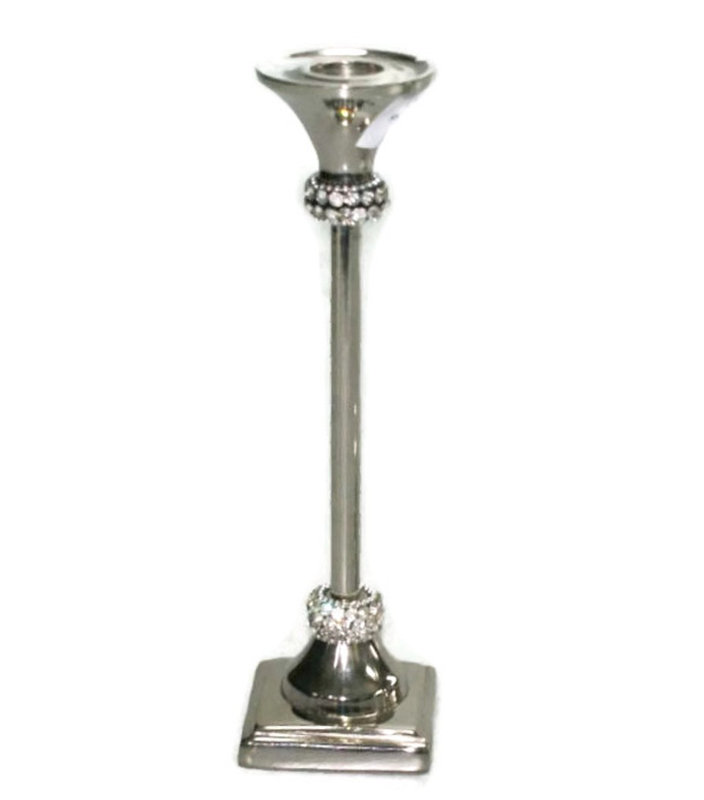 Chandelles en métal avec chaton, H 8,25 po x l 2 po x P 2,5 po